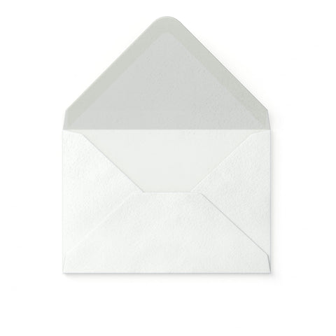 White Hammer Gummed V Flap Envelope (65 x 94mm)