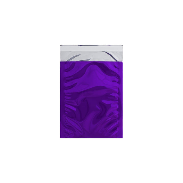 Metallic Finish Foil Bags Purple 162 x 114 mm (C6)