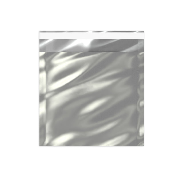 Metallic Finish Foil Bags Silver 165 x 165 mm