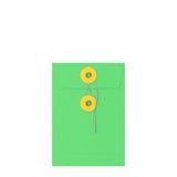 Farbige Kuverts mit Kordel- und Scheibenverschluss