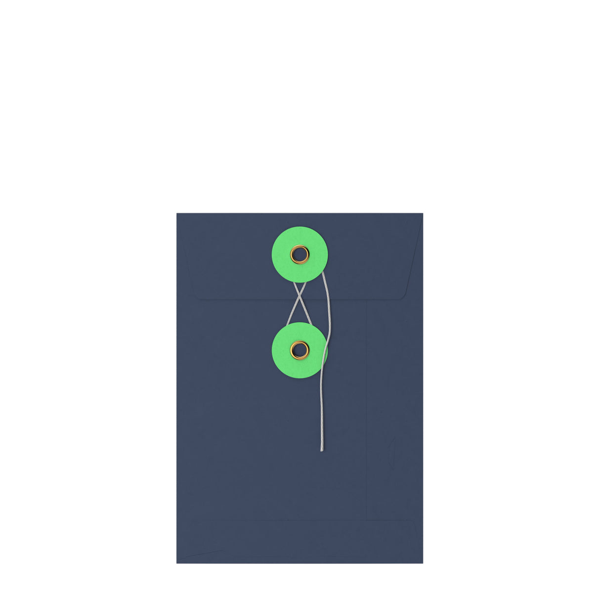 Farbige Kuverts mit Kordel- und Scheibenverschluss