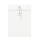 Farbige Kuverts mit Kordel- und Scheibenverschluss