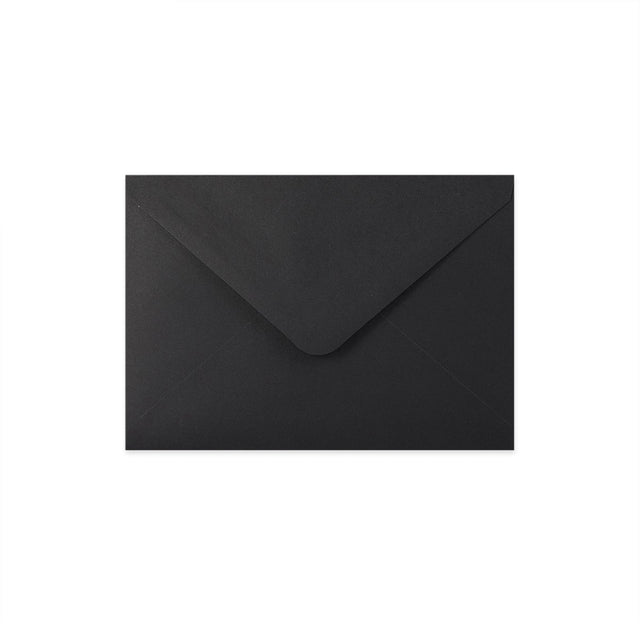 Paper Lined Envelopes Black + Black Fancy Paper 162 x 229 mm (C5)