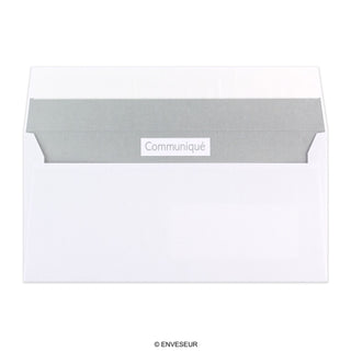 Weißer Communique Briefumschlag 110x220 mm (DL)