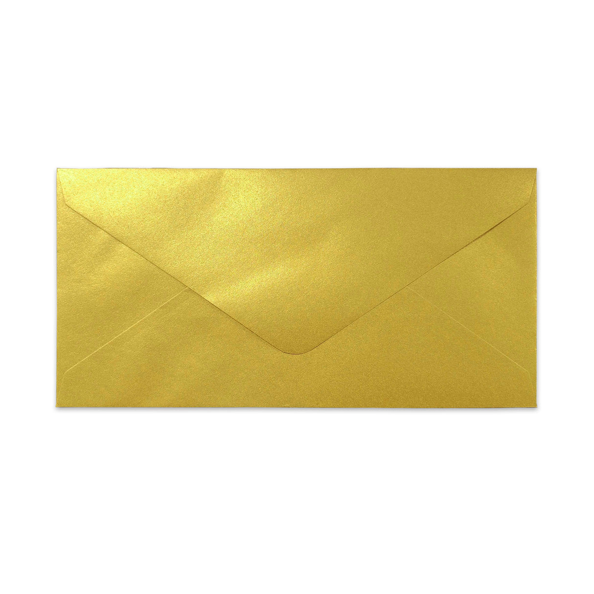 DL 110x220mm - Metallic Goldener Briefumschlag 120g